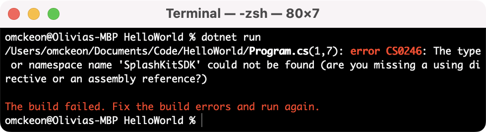 Error Example
